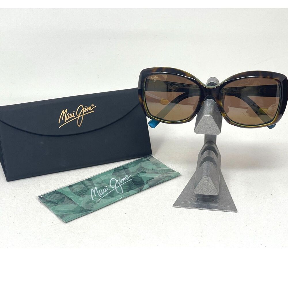 Maui Jim Orchid MJ735 10P Tortoise Frame Peacock Brown Polarized Lens Sunglasses